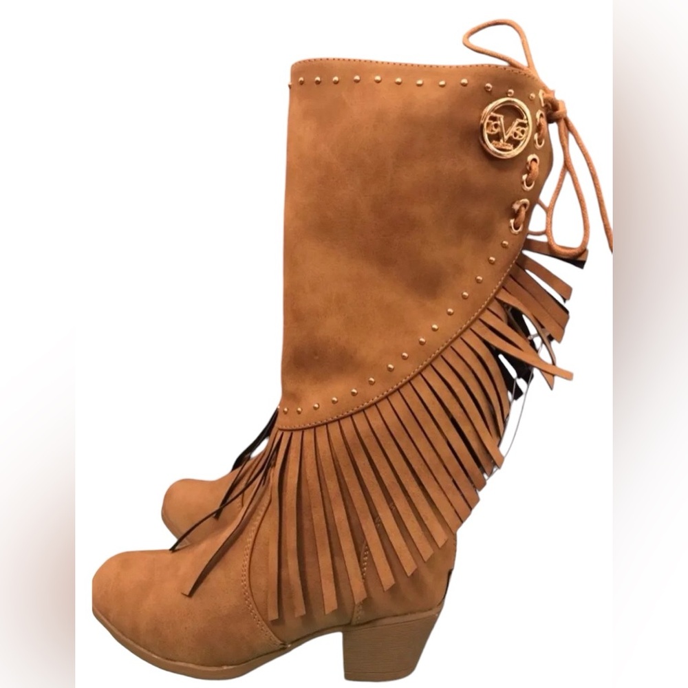 NWOT V19.69 Italia Versace Fringe Boots